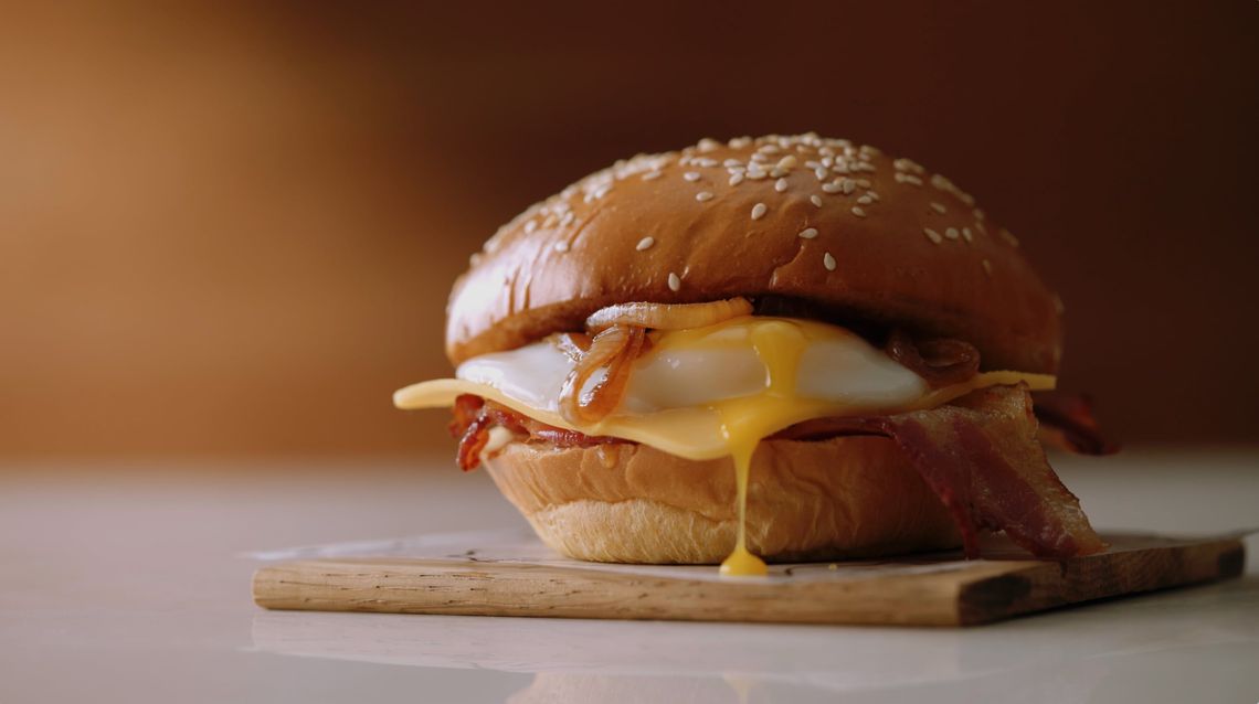 A Mugg & Bean burger