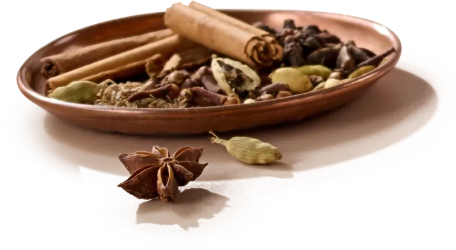 A bowl of warming chai spices