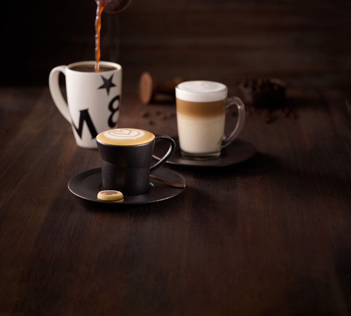 A cappuccino with latte art