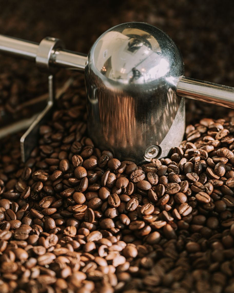 Roasted coffee beans